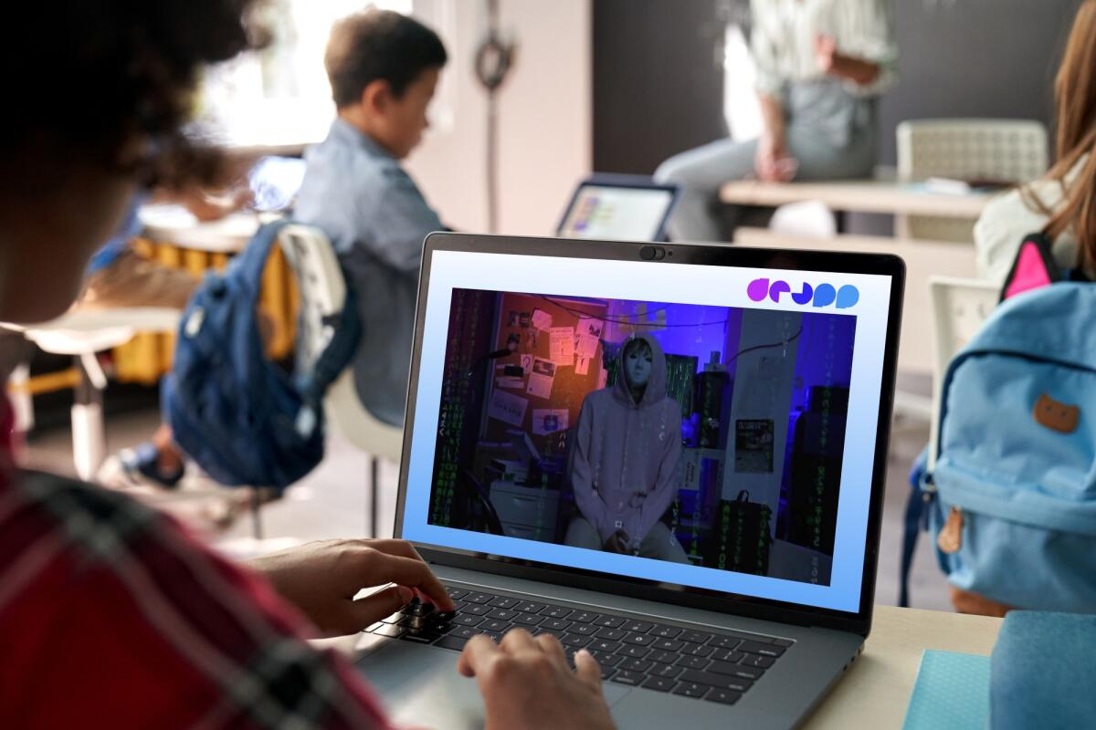 Jongeren voor een beeldscherm