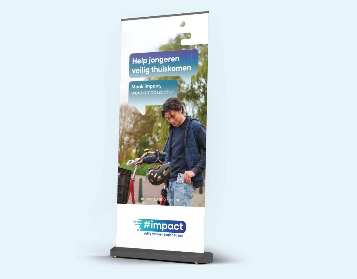 Rolbanner Jongen met Fiets