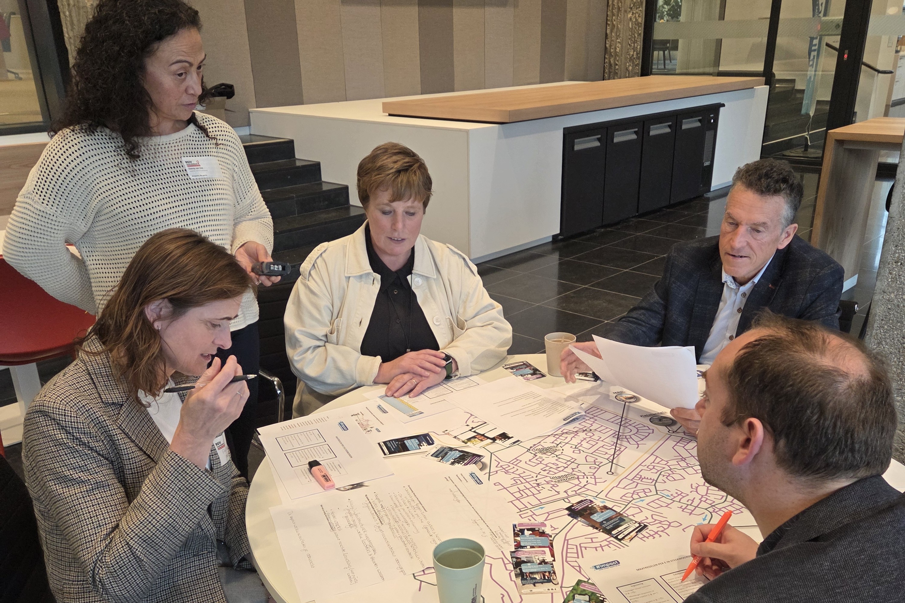 Overzicht van de workshopruimte met deelnemers